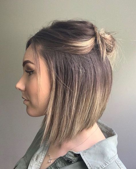 Updo Braids, Diy Haircut, Corte Bob, Short Haircut, Hair Dos, Straight Hair, Short Hairstyles, Trendy Hairstyles, Bobs Haircuts