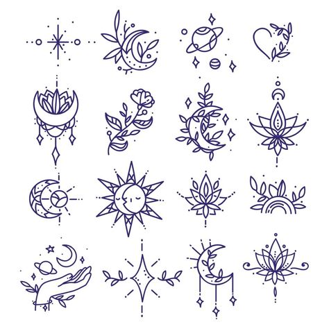 40 Festive Halloween Witch Decor - DIY Witch Decor Ideas to Try! Behind Leg Tattoo Thighs, Ide Jurnal, Lotus Flower Tattoo Design, Nature Symbols, Pola Tato, Tato Henna, Sharpie Tattoos, Handpoke Tattoo, Inspiration Tattoos