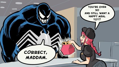 Correct Madam, Happy Meal Toys, Anime Crossover, Spiderman Art, Happy Meal, Marvel Memes, Internet Funny, Really Funny Pictures, Funny Anime Pics