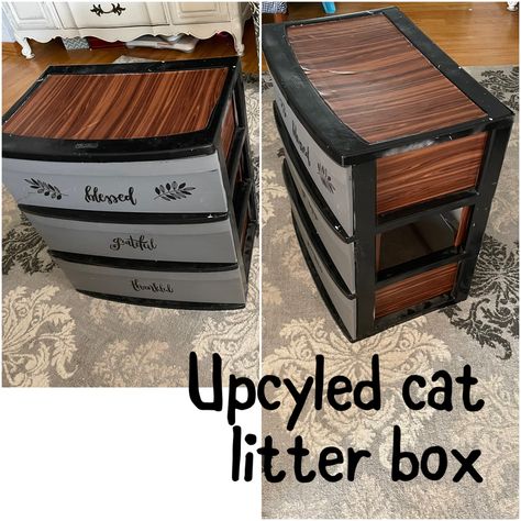 Diy litter box for cats Hiding Cat Litter Box Ideas Diy Cheap, Enclosed Litter Box Ideas Diy, Hiding Cat Litter Box Ideas Diy, Diy Hidden Litter Box Ideas, Cat Box Hide, Diy Cat Litter Box Ideas, Cat Litter Box Diy, Litter Box Ideas, Hiding Cat Litter Box