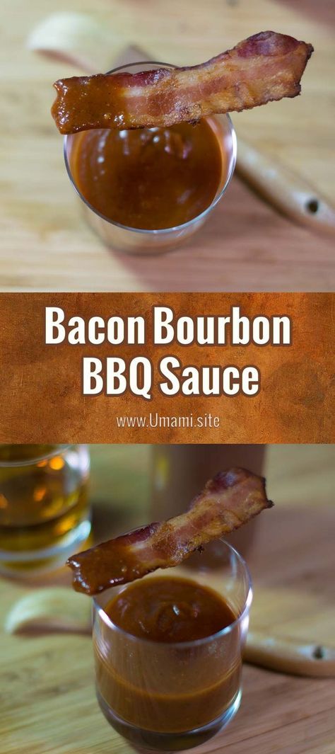 Bourbon Drinks Recipes, Bourbon Drink, Bourbon Bbq Sauce, Bacon Bbq Sauce, Tangy Bbq Sauce, Homemade Barbecue Sauce, Bbq Bacon, Bbq Sauce Recipe, Bbq Sauce Homemade