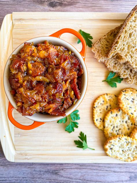 Best Homemade Bacon Jam Best Bacon Jam Recipe, Bacon Jam Recipe, Homemade Bacon, Oxtail Recipes, Cake Filling, How To Make Bacon, Best Bacon, Condiment Recipes, Bacon Jam