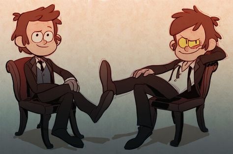 Gravity Falls Dipper and Bipper Reverse Pines, Dipper And Bill, Reverse Gravity Falls, Gravity Falls Dipper, Gravity Falls Bill Cipher, Fall Memes, Gravity Falls Bill, Gravity Fall, Gravity Falls Fan Art