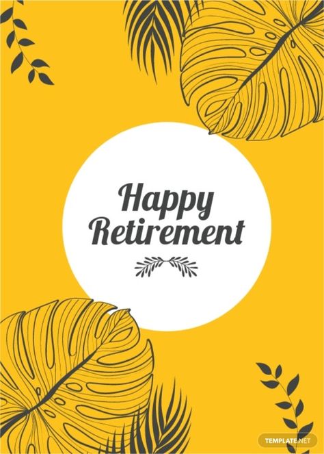 Coworker Retirement Card Template - Google Docs, Illustrator, Word, Apple Pages, PSD | Template.net Happy Retirement Cards, Coworker Retirement, Funny Retirement Cards, Card Templates Printable, Id Card Template, Teacher Retirement, Retirement Cards, Retirement Humor, Card Templates Free