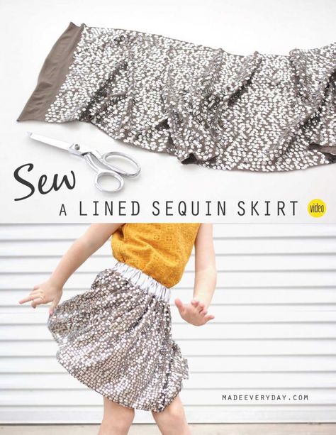 Sequin Fabric Ideas, Sequin Skirt Diy, Sewing Sequins, Girly Crafts, Sequence Skirt, Sunshine City, Diy Skirts, Crafts For Children, Girls Sequin Dress