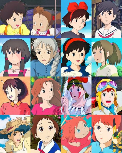 Chicas Ghibli Satsuki And Mei, Mei Kusakabe, Whisper Of The Heart, Studio Ghibli Fanart, Personajes Studio Ghibli, Studio Ghibli Characters, Howls Moving, Ghibli Artwork, Studio Ghibli Movies