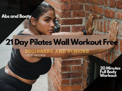 Pilates Pilates Wall Workout, Pilates Wall, Wall Pilates Workout, Beginners Cardio, Cardio Pilates, Pilates Workout Plan, Wall Pilates, Pilates Challenge, Wall Workout