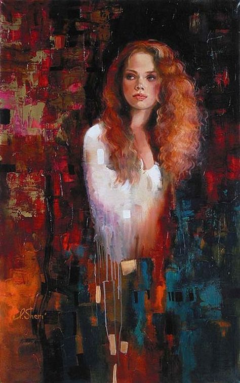 Irene Sheri est née à Belgorod-Dnestrovsky, Ukraine Irene Sheri, Painting Of A Woman, Contemporary Portrait, Portrait Paintings, Art Et Illustration, Foto Art, Woman Painting, Figure Painting, Figurative Art