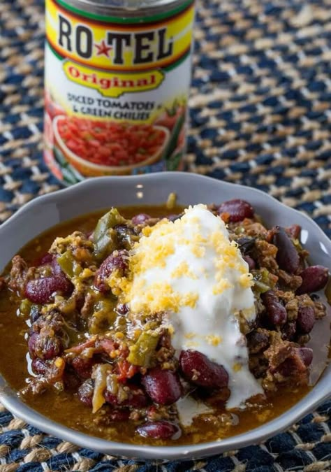 CROCK POT CHILI RECIPE Chili Beans Crockpot, Rotel Chili Recipe, Chilli Recipe Crockpot, Slow Cooker Beef Chili Recipe, Slow Cooker Beef Chili, Easy Chili Recipe Crockpot, Crock Pot Chili, Slow Cooker Chili Beef, Turkey Chili Crockpot