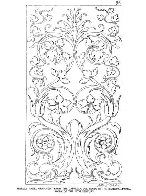 Italian Motifs, Decor Things, Italian Pattern, Rococo Art, Ornament Drawing, Stencil Ideas, Baroque Ornament, Boho Garden, Book Of Kells