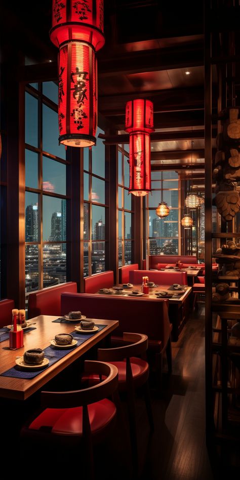 Tibetan Restaurant Interior, Chinese Interior Restaurant, High End Chinese Restaurant, Fancy Asian Restaurant, Thai Restaurant Interior, Chinese Fine Dining, Asian Restaurant Interior Design, Chinese Restaurant Interior Design, Resturant Interior Design