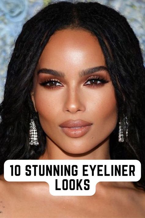 Glam Makeup Look Brown Eyes, Wedding Makeup For Brown Eyes Dark Skin, Brown People Makeup Looks, Blush Tone Makeup, Zoe Kravitz Makeup Looks, Natural Glam Makeup Brown Eyes Prom, Make Up Looks For Black Outfit, Bridal Make Up For Brown Skin, Rihanna Makeup Looks Natural