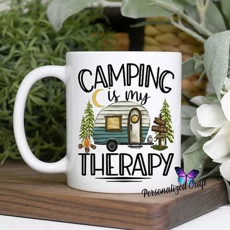 @personalizedcraft1 posted to Instagram: A good mug is more than just a vessel for your morning coffee. It's a statement. It conveys who you are to the world, and it can also be a gift for somebody else. What does your mug say about you? Is it witty? #CampingisMyTherapy #customcampingMug #cutecamper #campinglife #glampinglife #sleepingunderthestars #sleepingoutside #outdoorlife #outdoorsman #campingtrip #woodsman #mountainlove #camplife #mountainliving #outdoorfun #mountaintop #desertcamping #b Camper Shell Camping, Camping Couple, Mugs Unique, Camping Cups, Unique Gifts For Dad, Somebody Else, Sleeping Under The Stars, Mountain Living, Couple Mugs