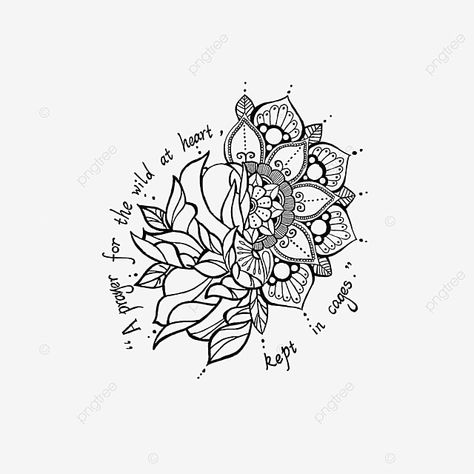 Flower Drawing Tattoo, Tattoo Design Mandala, Drawing Man, Mandala Flower Tattoos, Man Drawing, Tattoos Men, Daisy Tattoo, Drawing Png, Original Tattoos