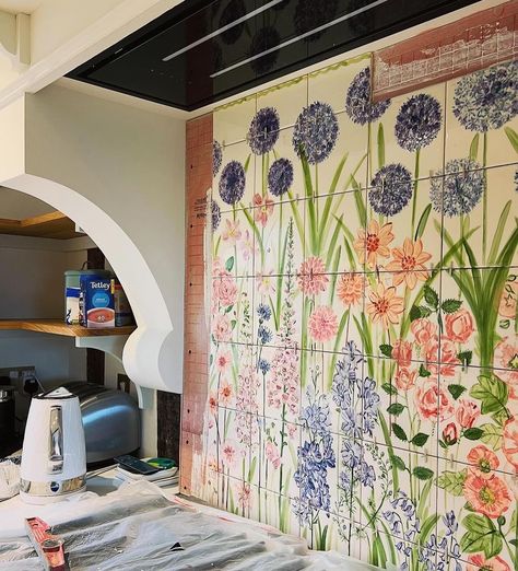 PAINTED PERFECTION 👌🤩 …whilst beautiful furnishings and accessories elevate a home, anything that is hand painted and personalised really does add that magic 🪄 touch. I’ve just been admiring the work of @lucytiffney - her work spans across illustrated bedding to fireplaces, tiles and wall murals 🎨🖌️ What a talent to be able to apply your creativity to essentially any blank canvas. I especially love the intricate work on her fireplace, its so pretty it looks like something from a fairy ta... Hand Painted Fireplace, Paint Fireplace, Blank Canvas, So Pretty, Work On, Wall Murals, Fireplace, Mural, Hand Painted