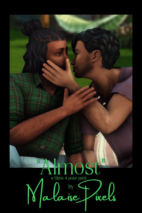 Almost (First Kiss): A Sims 4 Posepack | MalaisePixels on Patreon Sims 4 Enemies To Lovers Poses, Sims 4 Couple Poses Kiss, Sims 4 Kissing Poses, Sims 4 First Kiss Poses, Sims 4 Hugging Poses, Sims 4 First Date Pose, Sims 4 Lovers Pose, The Sims 4 Couple Posepack, Kissing Poses