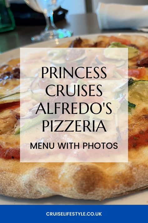 Alfredo's Pizzeria on Princess Cruises has been voted Best Pizza at Sea. Take a look at the menu with photos to help you decide for yourself. Princess Cruise Food, Sky Princess, Pizzeria Menu, Canada Cruise, Mozzarella Pizza, Cruise Food, Menu With Photos, Shrimp Appetizers, Pizza Menu