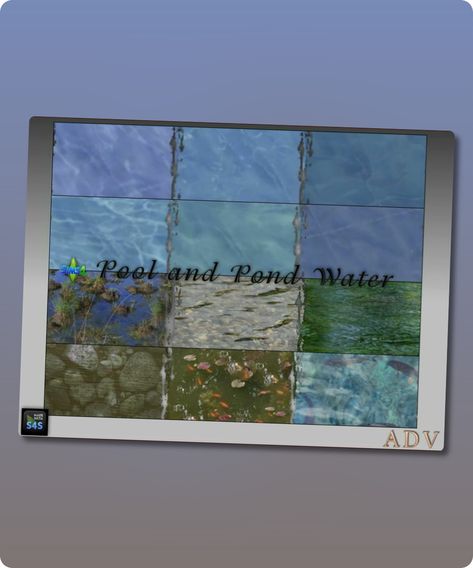 6 different water recolors for pools and ponds Author: Arte Della Vita Learn more at: mabras-arte-della-vita.blogspot.com #build_walls_floors #sims4cc #gaming #sims4 #sims Sims 4 Waterfall Cc, Sims 4 Pool Water, Sims 4 Pool Water Cc, Sims 4 Pond Cc, Sims 4 Water Cc, Sims 4 Pool Trim Cc, Sims 4 Cc Swimming Pool, Sims 4 Pool Ideas, Sims 4 Pool Cc