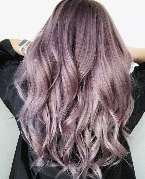 Dusty Lavender @fanola @f18hair @guytang_mydentity Lavender Hair Ombre, Brown Ombre Hair Color, Light Purple Hair, Purple Ombre Hair, Color Rubio, Brown Ombre Hair, Ombre Highlights, Dusty Lavender, Purple Highlights