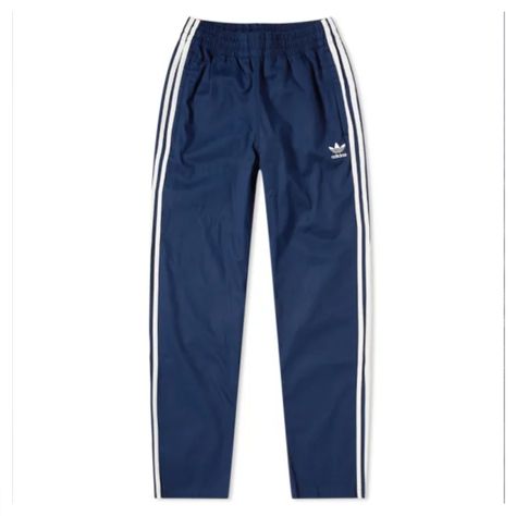 Blue adidas track pants