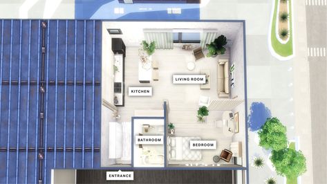 Sims 4 Apartment Layout, Sims 4 Floorplan, Sims 4 Apartment, San Myshuno, Sims Freeplay Houses, Sims 4 House Design, Sims House Plans, Apartment Layout, Sims 4 Collections