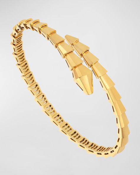 PKGSQ BVLGARI Serpenti Viper 18K Yellow Gold Bracelet Serpenti Bvlgari, Serpenti Viper Bracelet, Bvlgari Earrings, Bvlgari Bracelet, Bvlgari Jewelry, Bvlgari Serpenti, 18k Gold Bracelet, Silver Ornaments, Italian Jewelry