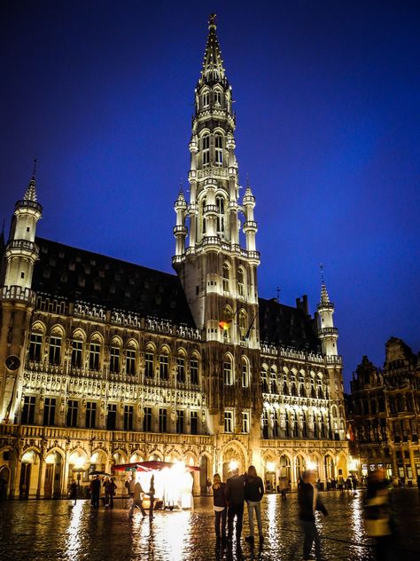 Grand Place, Architecture City, Belgium Travel, Nice Places, Rainy Night, Brussels Belgium, Gothic Architecture, Grand Tour, European Travel