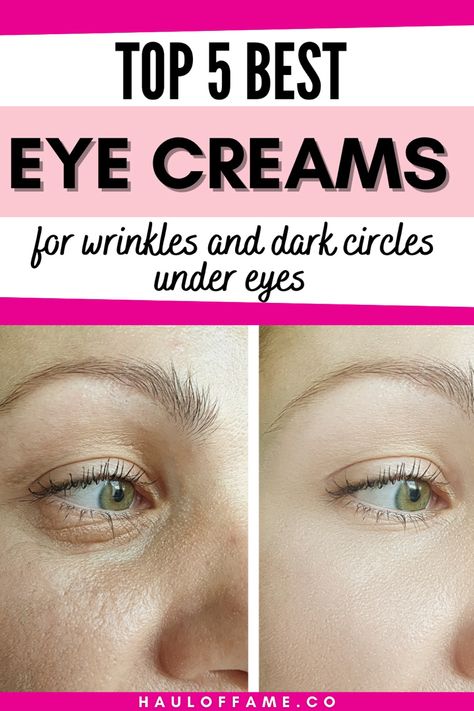 We've worked hard to research and due diligence all the best eye creams around to bring you 5 best eye creams that actually work! Whether you're on the hunt for an eye cream for dark circles, wrinkles, puffiness, diy eye cream, for your 20s, 30s, 40s, or even over 50, bags under eyes, or anti aging we've got the absolute elite right here including drugstore and high end too! Your under eye area will be looking refreshed and alive again in no time! Drugstore Eye Cream, Best Under Eye Cream, Diy Eye Cream, Eye Firming, Eye Wrinkle Cream, Wrinkle Remedies, Eye Cream For Dark Circles, Under Eye Wrinkles, Anti Aging Eye Cream