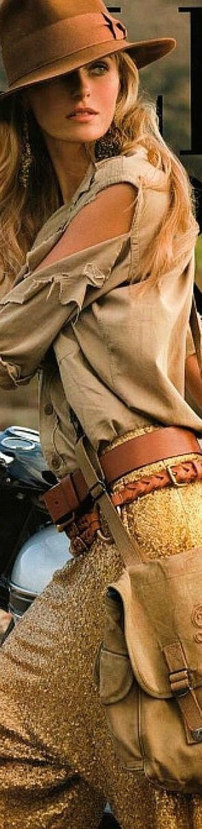 M Hat Belts, Safari Fashion, Valentina Zelyaeva, Safari Chic, 2 Sisters, Wilde Westen, Safari Adventure, Ralph Lauren Style, Western Chic