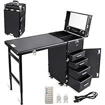 Makeup Trolley, Nail Desk, Nail Table, Alat Makeup, Makeup Station, Makeup Train Case, Manicure Table, Salon Ideas, Makeup Rooms