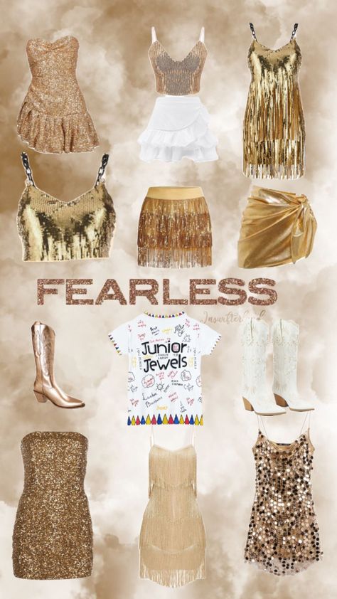 #fearlessera #fearlessfits #erastour #swiftie #erastouroutfitinspo #erastouroutfits #erastouroutfits Fearless Makeup, Taylor Outfits, Taylor Swift Party, Taylor Swift Tour Outfits, Swift Tour, Taylor Swift Outfits, Taylor Swift 13, Taylor Swift Style, Fashion Stylist