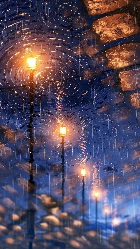 Rainy Anime Wallpaper, Rainy Wallpaper, Rain Wallpapers, Beautiful Wallpapers For Iphone, Forest Scenery, Cocoppa Wallpaper, Heaven Art, Nostalgic Art, Cool Wallpapers Art