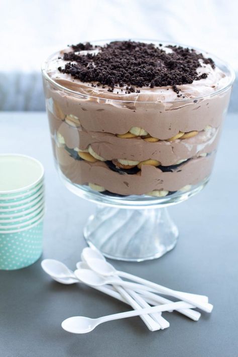 Chocolate Banana Pudding | A Bountiful Kitchen Chocolate Banana Pudding, A Bountiful Kitchen, Bountiful Kitchen, Magnolia Bakery Banana Pudding, Condensed Milk Cookies, Easiest Dessert, Southern Banana Pudding, Oreo Pudding, Fresh Whipped Cream