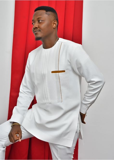 White Caftan For Men, Mens Caftan, Grape Drawing, Classic Gentleman, Kaftan For Men, Mens Traditional Wear, White Kaftan, Costume Africain, White Range