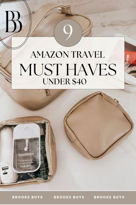 Find the best travel essentials under $40 with our top Amazon finds. These include gadgets, bags, and accessories for your carry on bag. Get travel tips and hacks to keep your packing aesthetic and efficient. Perfect for any adventure. Start packing smart today! Must Have Travel Items, Packing Aesthetic, Amazon Travel Must Haves, Top Amazon Finds, Carry On Essentials, Stylish Luggage, Hanging Toiletry Bag, Travel Jewelry Organizer, Amazon Travel