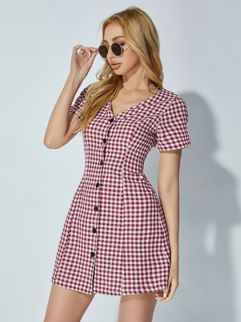 Button front dress