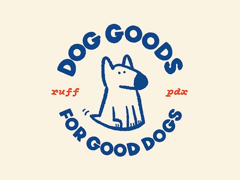 Dog Goods for Good Dogs by Matthew Goshman on Dribbble Great Logo Design, Desain Merek, Logo Luxe, Luxe Logo, Pet Branding, Good Dogs, Logo Generator, Design Club, Desain Buklet