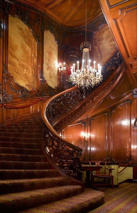 Luxury Casino, Victorian House Interiors, Victorian Style House, Palace Interior, Open Staircase, Victorian Interiors, Mayfair London, Castles Interior, Victorian Mansions