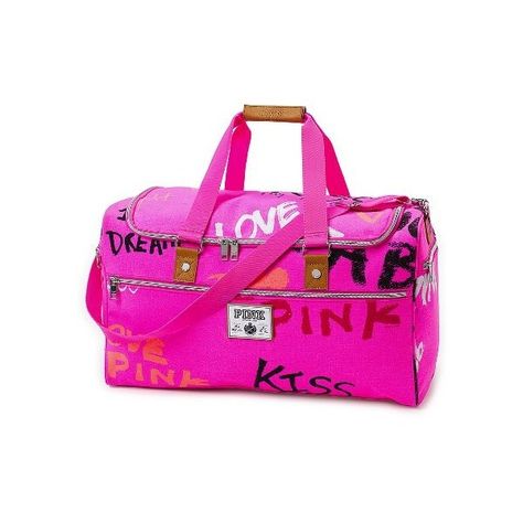 Travel Duffle - Victoria's Secret Pink® Traveling Accessories, Pink Backpacks, Vs Pink Nation, Pink Luggage, Pink Outfits Victoria Secret, Pink Travel, Victoria Secret Outfits, Victoria Secret Tote Bags, Pink Nation