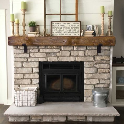 Painted fireplace mantels