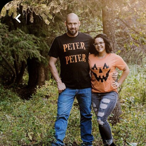 Peter Pumpkin Eater Couples Costume, Pumpkin Eater Couple Costume, Peter Peter Pumpkin Eater Costume Couple, Diy Pumpkin Costume Womens, Couples Scarecrow Costume, Couple Halloween Costumes Plus Size, 2022 Couples Halloween Costumes, Couples Halloween Costume Plus Size, Horror Couples Costumes