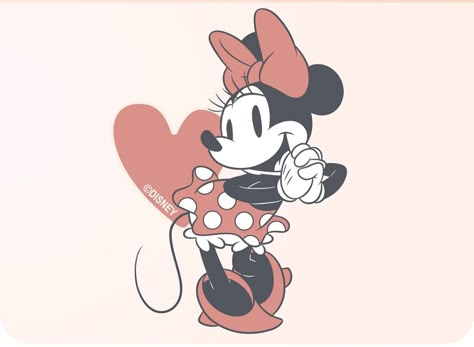 Minnie Mouse Profile Picture, Minnie Mouse Minimalist, Vintage Minnie Mouse Aesthetic, Minnie Mouse Poster, Minnie Mouse Red Wallpaper, Vintage Mickey And Minnie Mouse, 1930s Minnie Mouse, Mouse Pictures, Minnie Mouse Pictures