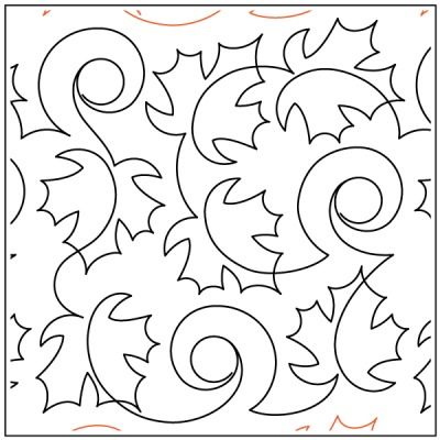 Timeless's Maple Leaf - Pantograph Maple Leaf Quilt Pattern, Leaf Quilt Pattern, Leaf Quilts, Maple Leaf Quilt, Quilting Pantographs, Leaf Quilt, Motion Ideas, Computerized Quilting, Free Motion Designs