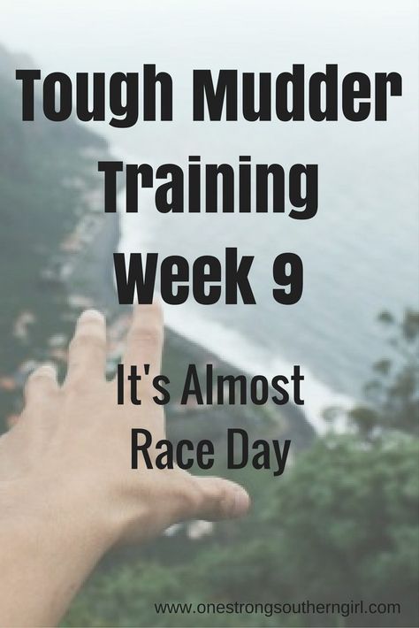 It's Almost Race Day-Tough Mudder Training Week 9-One Strong Southern Girl-Here's all the workouts you'll be doing in week 9 of your Tough Mudder Training. Tough Mudder Training Plan, Tough Mudder Training, Metabolic Workouts, Ultra Marathon Training, Perfect Physique, Cardio Workout At Home, Tough Mudder, Cardio Routine, Get Even