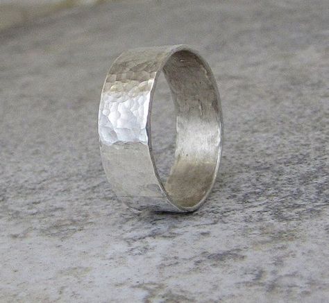 Mens Wedding Bands Hammered, Wide Band Wedding Ring, Hammered Wedding Rings, Wide Silver Band, Mens Wedding Bands Unique, Wedding Band Unique, Mens Wedding Ring, Rustic Wedding Rings, Wide Silver Ring