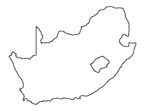 South Africa pattern. Use the printable outline for crafts, creating stencils, scrapbooking, and more. Free PDF template to download and print at http://patternuniverse.com/download/south-africa-pattern/ Africa Template, Tourism Brochure Design, Africa Silhouette, Africa Pattern, Africa Outline, Africa Drawing, Printable Outline, Watch Tattoo Design, Coloring Crafts