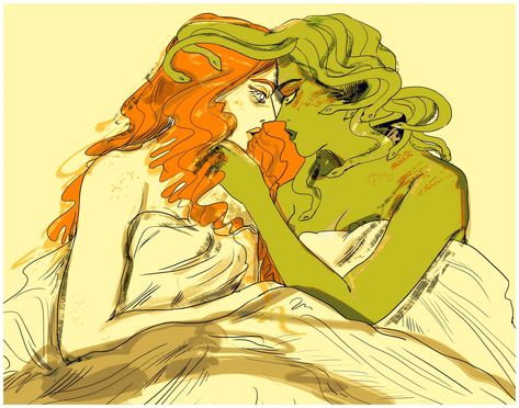 ً on Twitter: "medusa and her blind girlfriend ©mayticks… " Medusa And Her Blind Girlfriend, Blind Woman, Medusa Art, Blind Girl, Greek Mythology Humor, Greek Gods And Goddesses, Greek Mythology Art, Lgbt Art, Queer Art