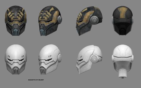 To Catch a Jedi Concept Art Gallery | StarWars.com Starwars Helmet Design, Stormtrooper Concept, Jedi Concept Art, Sith Mask, Sith Assassin, Star Wars Mask, Asajj Ventress, Star Wars Bounty Hunter, Futuristic Helmet