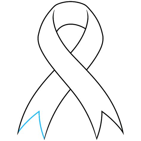 Ribbon Drawing Easy, How To Draw A Ribbon, Ribbon Outline, Mental Health Ribbon, Ribbon Drawing, Butterfly Tattoos On Arm, Pink Ribbon Awareness, Medal Ribbon, Swag Pics