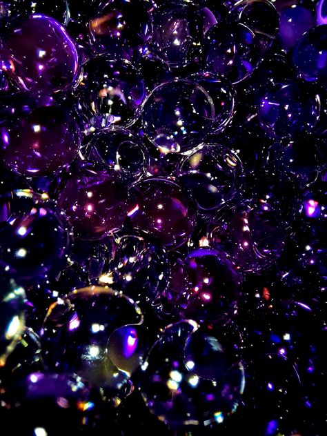 #photoshop #design #photography #purple #bubbles #shinny #dark Black Purple Blue Aesthetic, Iridescent Bubbles Aesthetic, Dark Bubbles Aesthetic, Dark Purple Party Aesthetic, Purple Bubbles Aesthetic, Dark Purple Glitter Aesthetic, Purple Bubbles Wallpaper, Dark Rainbow Aesthetic, Purple Party Aesthetic